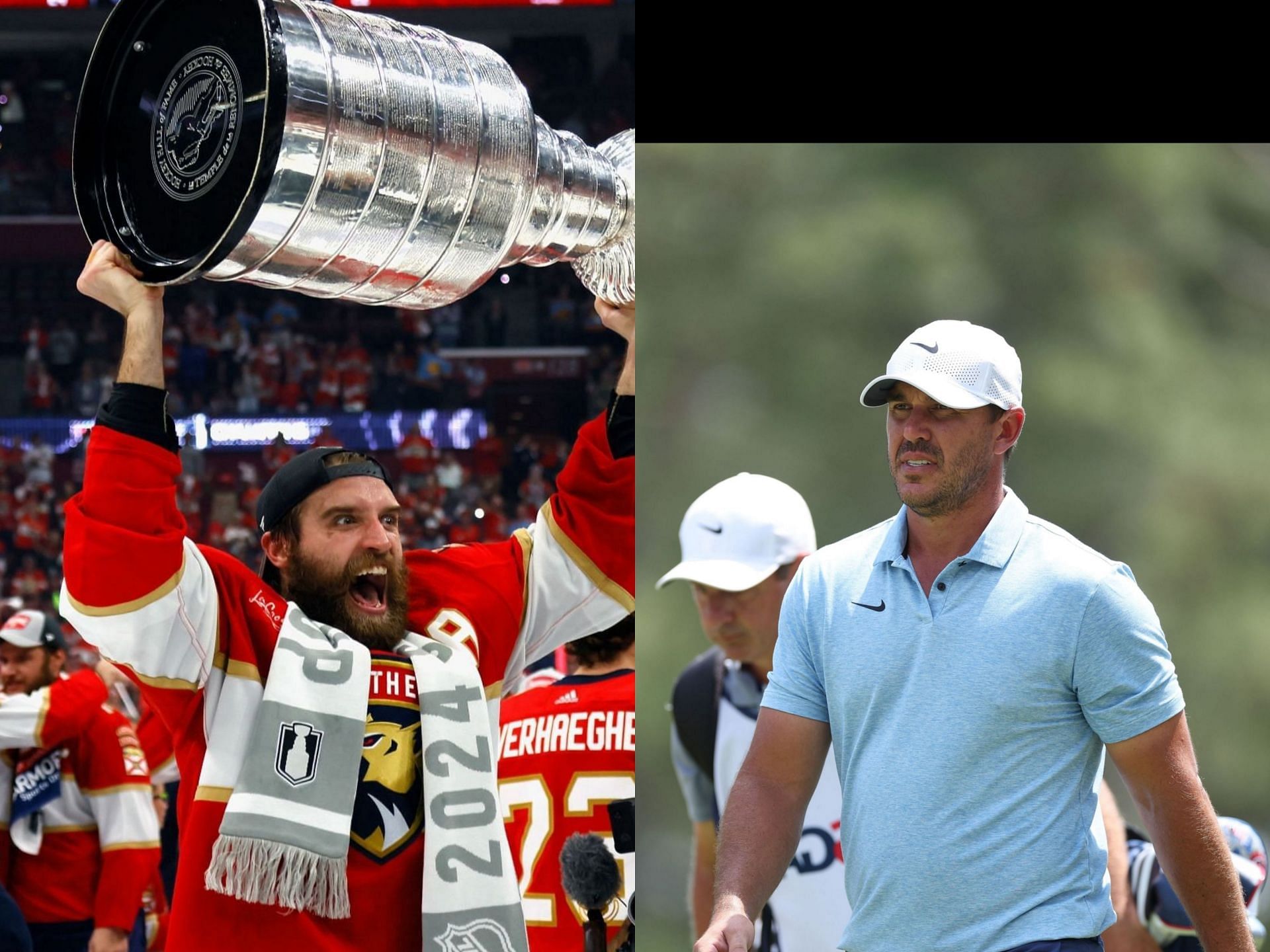 Aaron Ekblad and Brooks Koepka 