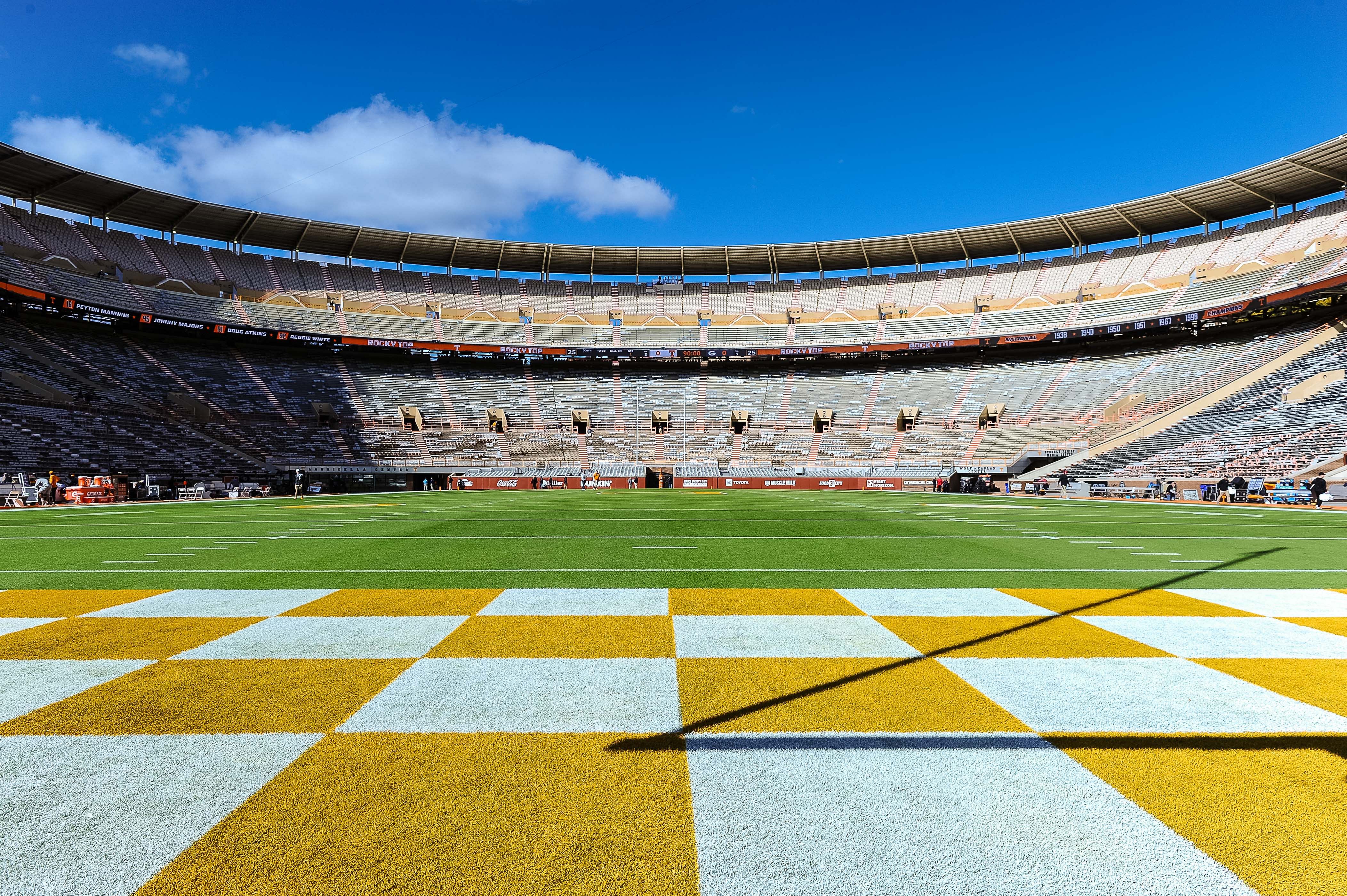 Copy Tennessee&#039;s checkerboard end zones? In College Football 25, it is very much possible. (Photo credit: IMAGN)