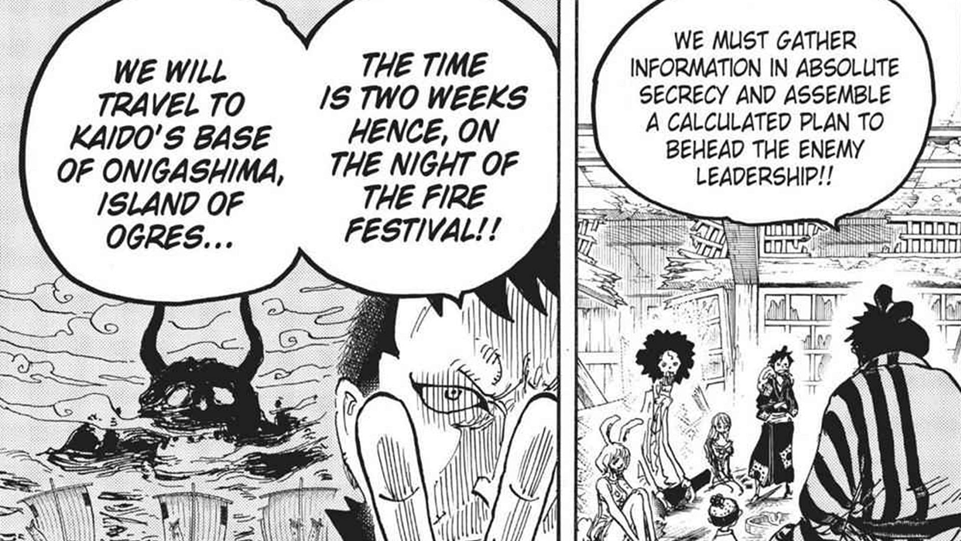 Kinemon&#039;s statement in One Piece chapter 920 (Image via Shueisha)