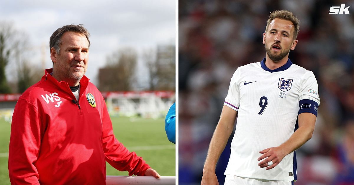 Paul Merson (left) and Harry Kane