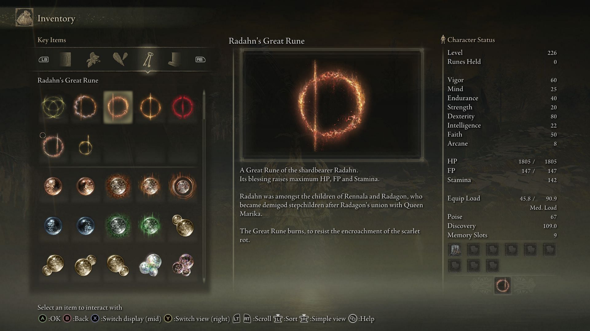 Radahn&#039;s Great Rune in Elden Ring Shadow of the Erdtree (Image via FromSoftware)