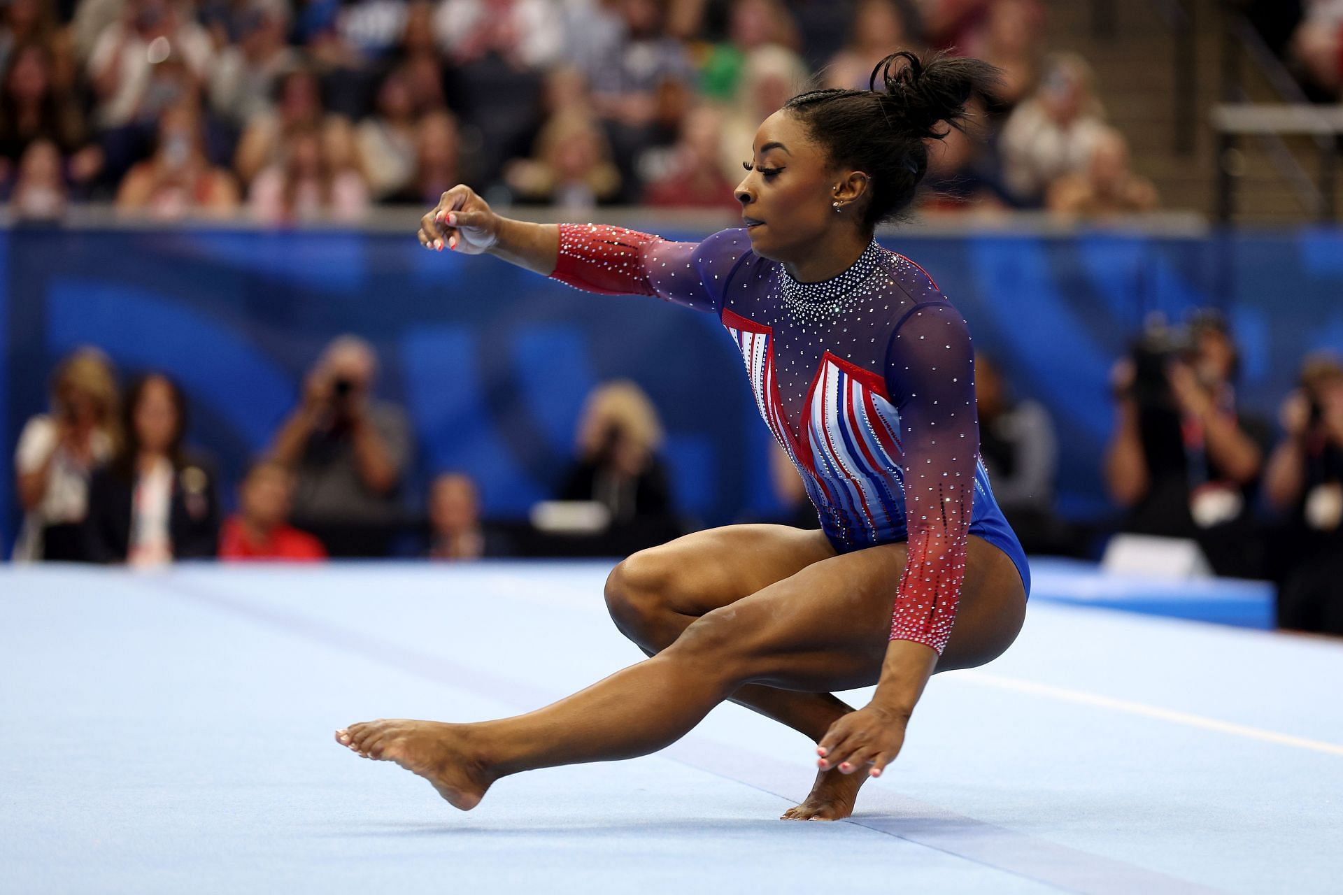 2024 U.S. Olympic Team Trials &ndash;Simone Biles in action (Photo-Getty)