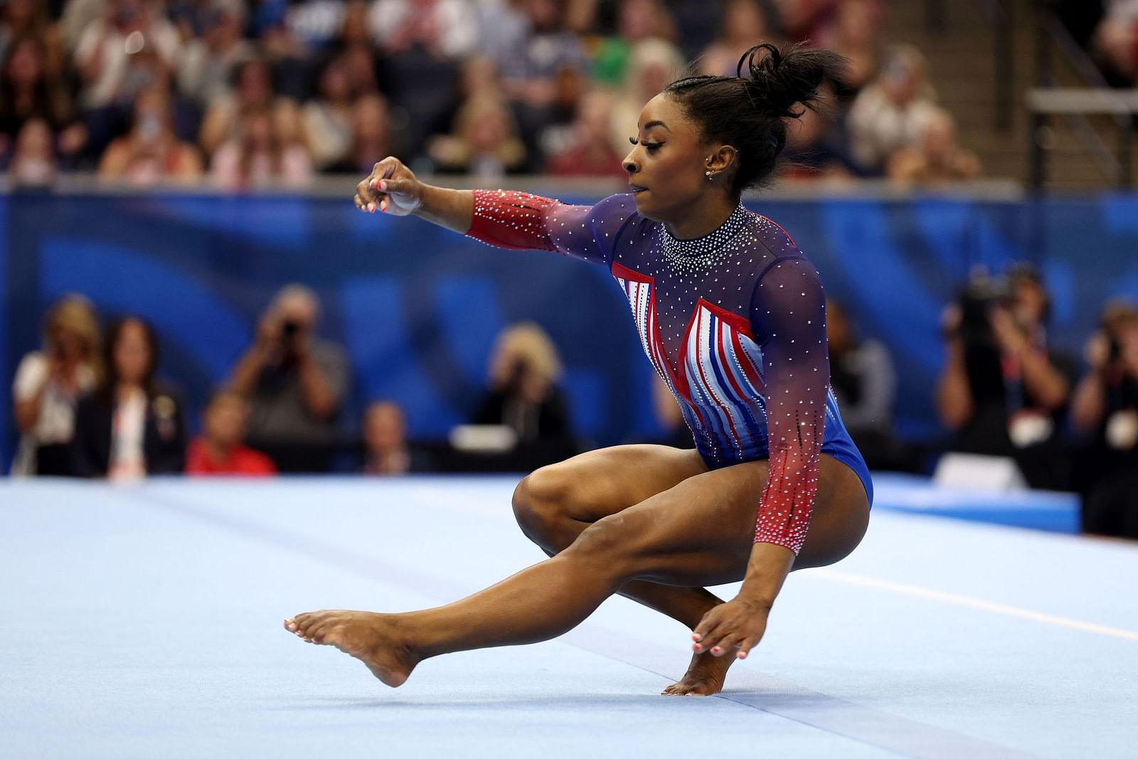 WATCH: Simone Biles practices Yurchenko Double Pike in training ahead ...