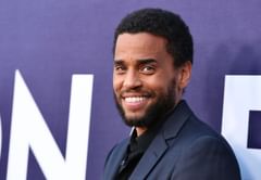 "When yo work husband meet your boyfriend"— Fans react as video of Michael Ealy hugging Meagan Good in front of Jonathan Majors goes viral