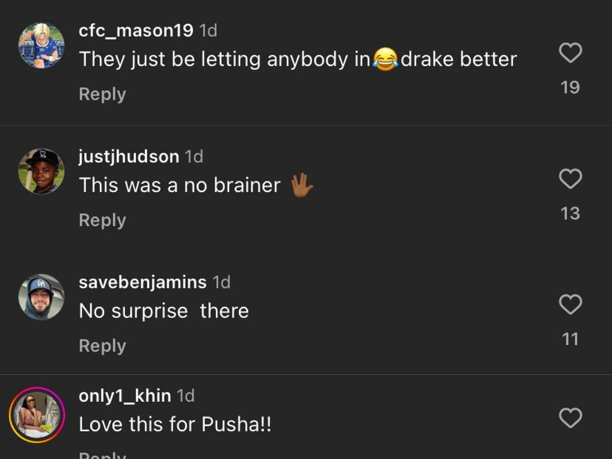 Fan reaction to Pusha becoming Louis Vuitton&#039;s brand ambassador (Image via Instagram/@louisvuitton)