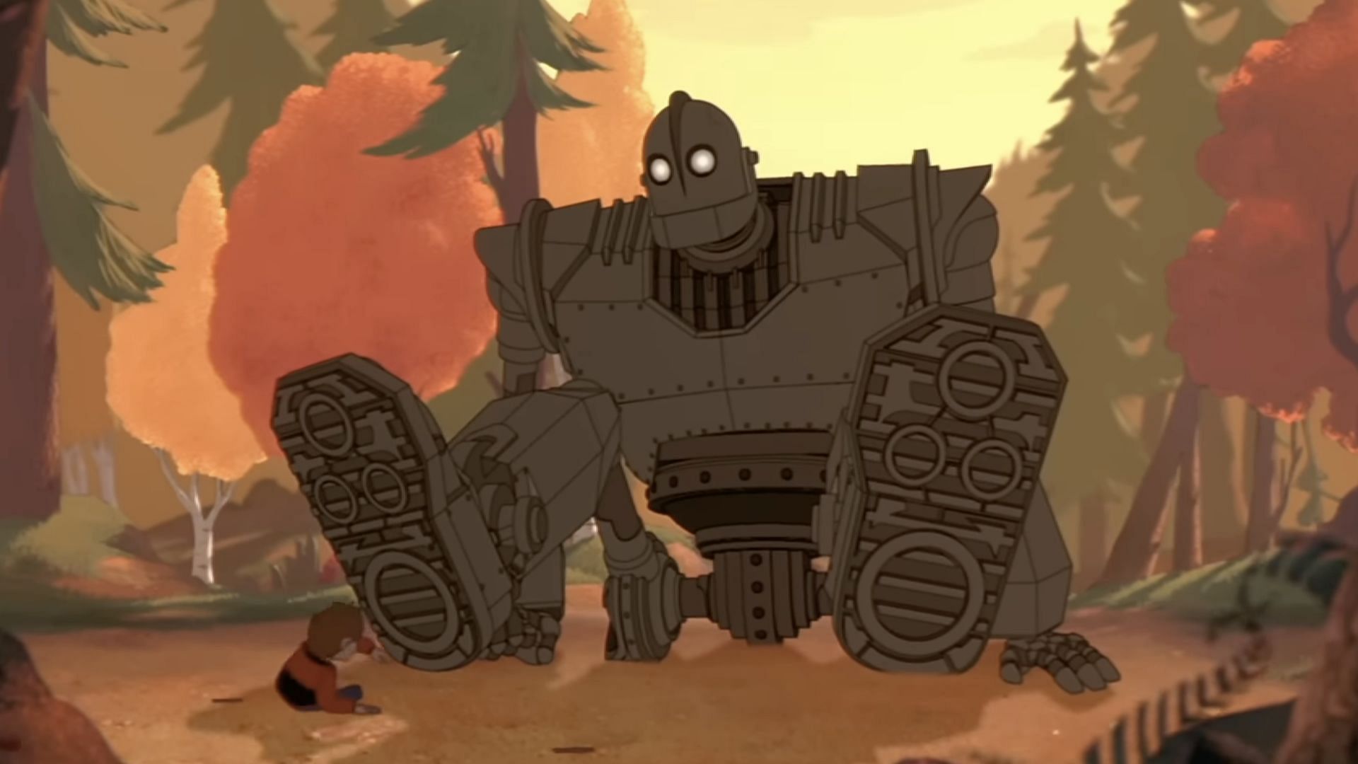 A screenshot from the official trailer for the 1999 animated film &quot;The Iron Giant&quot; (Image via YouTube/@ WarnerBrosPictures)