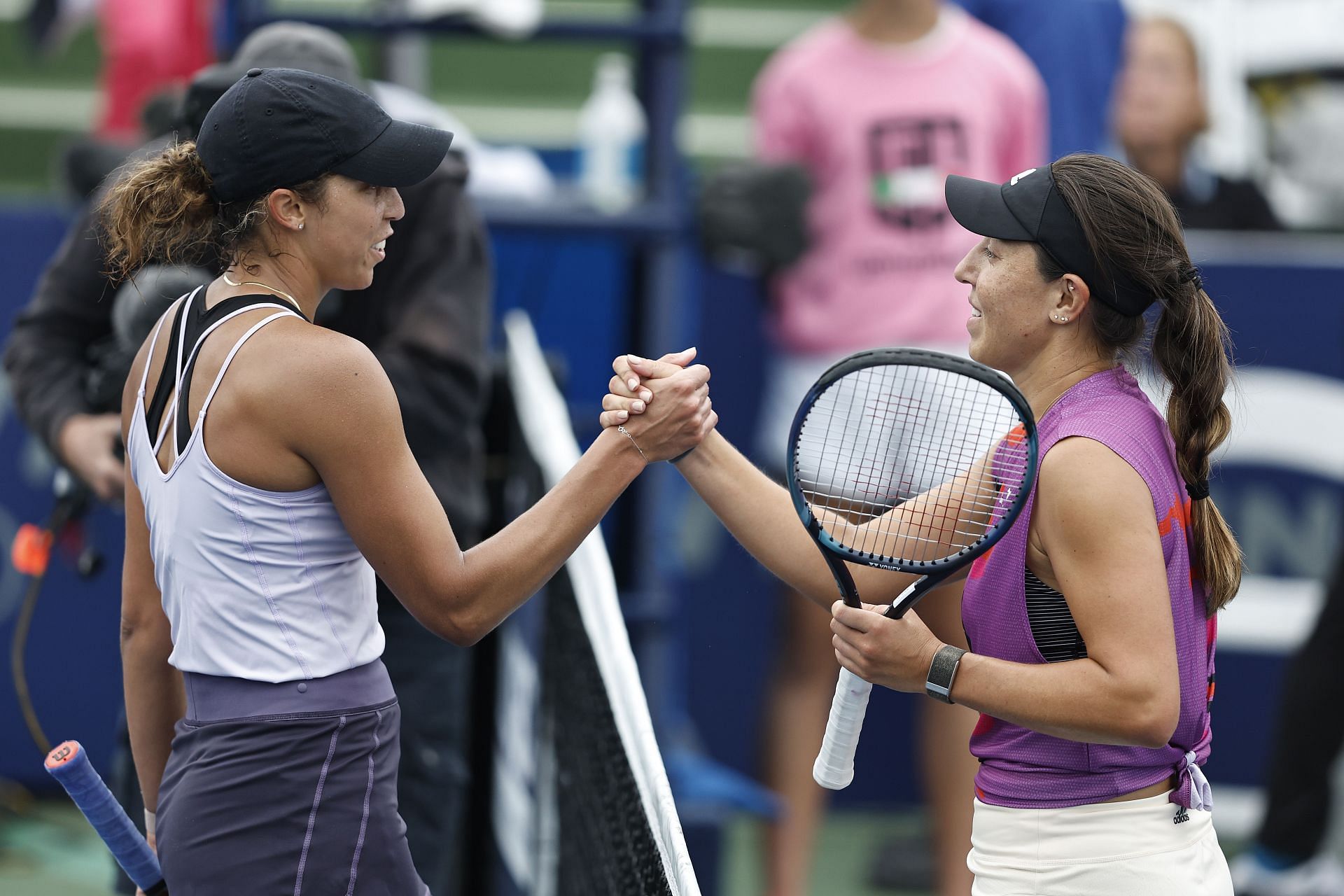 Jessica Pegula and Madison Keys at the San Diego Open