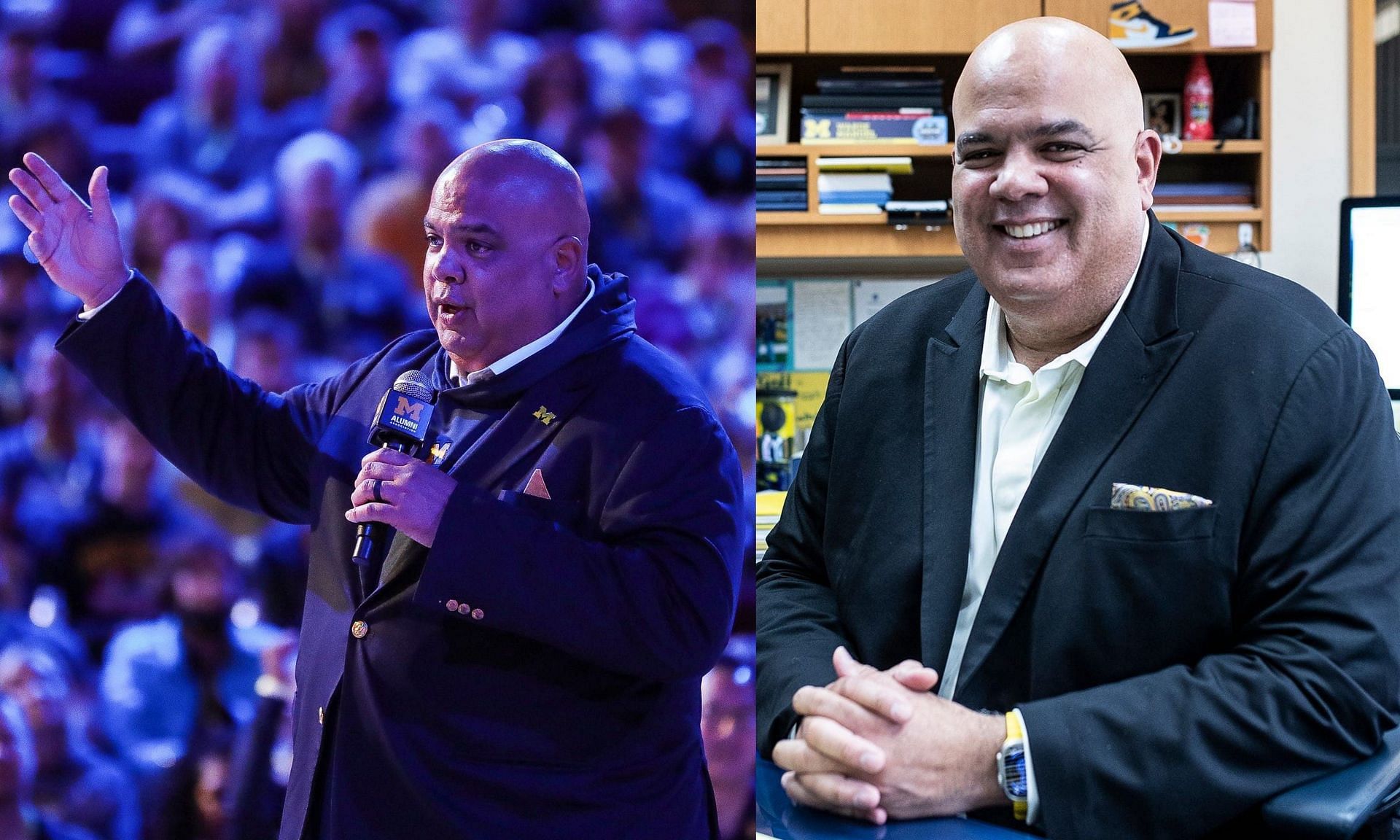 Michigan AD Warde Manuel bags the iconic 2024 NFF John L. Toner Award.