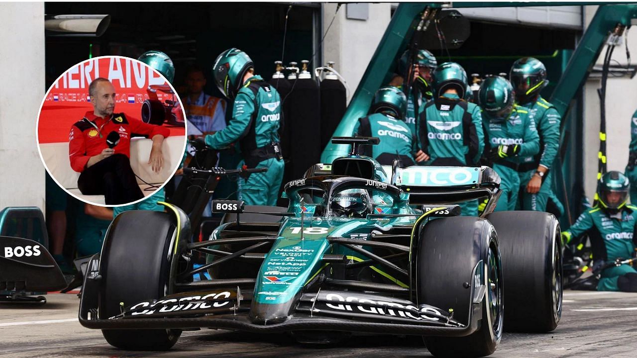 Aston Martin F1 Car (M), Enrico Cardille (inset). Image courtesy: All images from Getty.