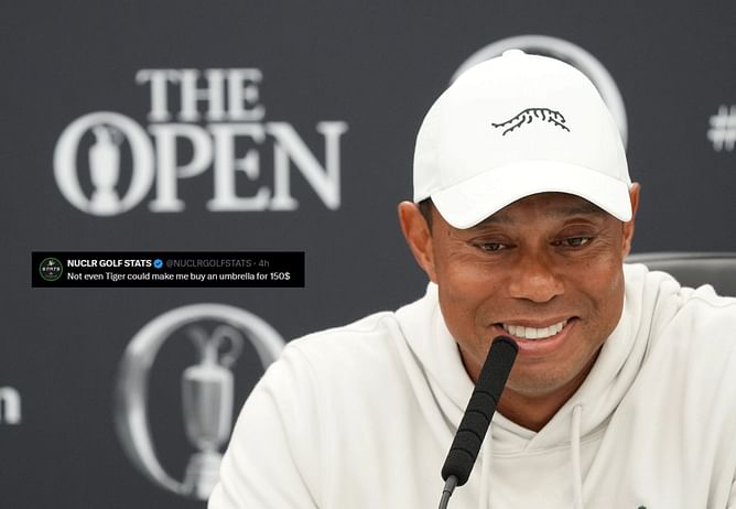 "Not even Tiger could make me buy an umbrella for $150": Fans react to Tiger Woods' 'ridiculous' Sun Day Red pricing