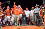 Clemson making their entrance at Memorial Stadium (Credit: Imagn)
