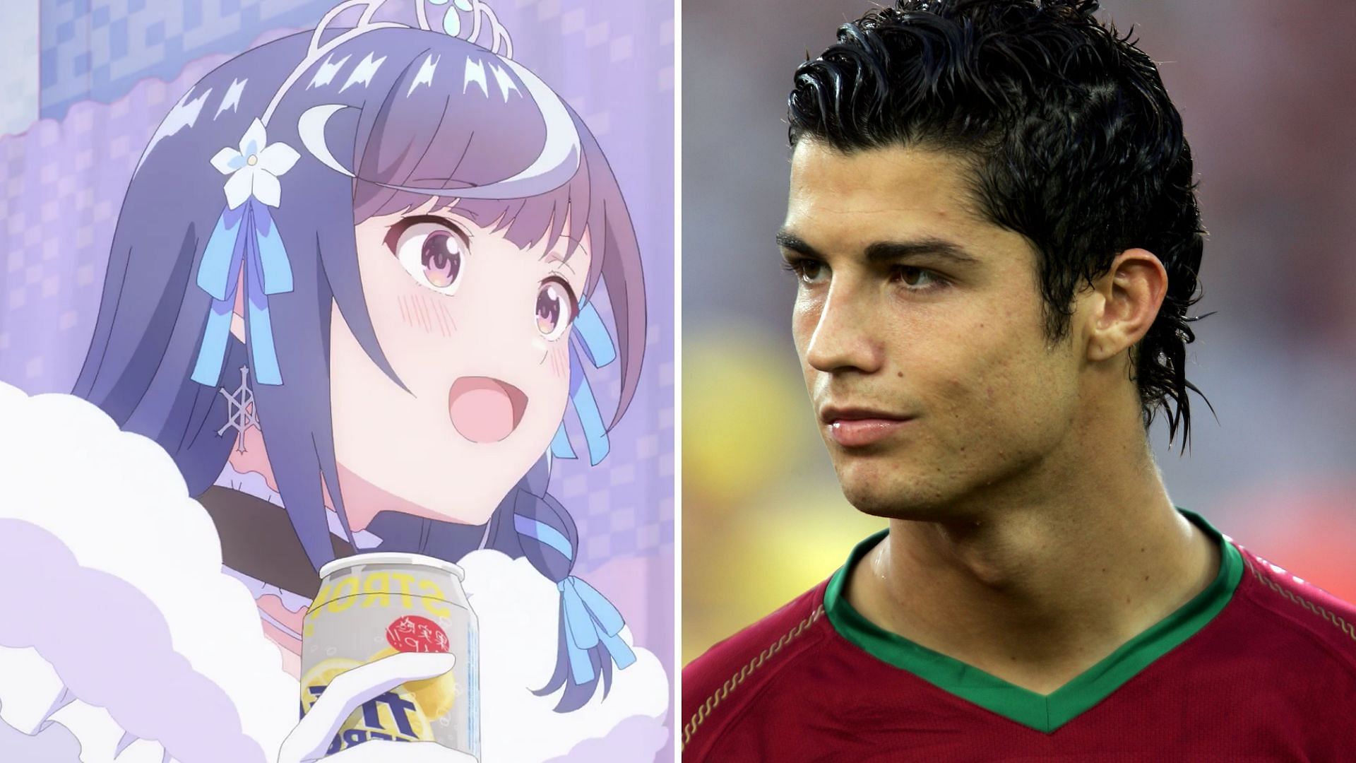 VTuber Legend anime references Cristiano Ronaldo (Images via Studio TNK, X/Twitter @FIFAWorldCup)