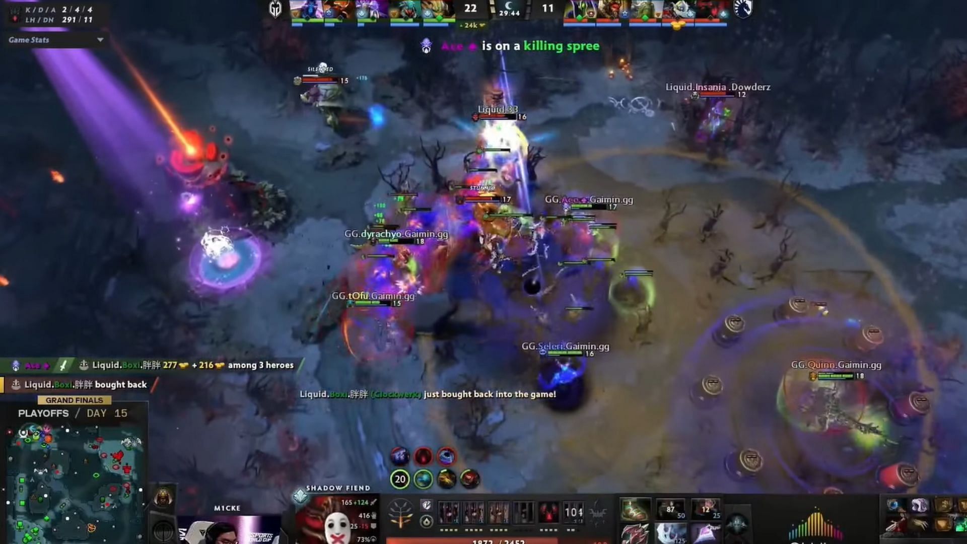 Black Hole was used right after Rubick stole a spell (Image via ewc_dota2@Twitch)