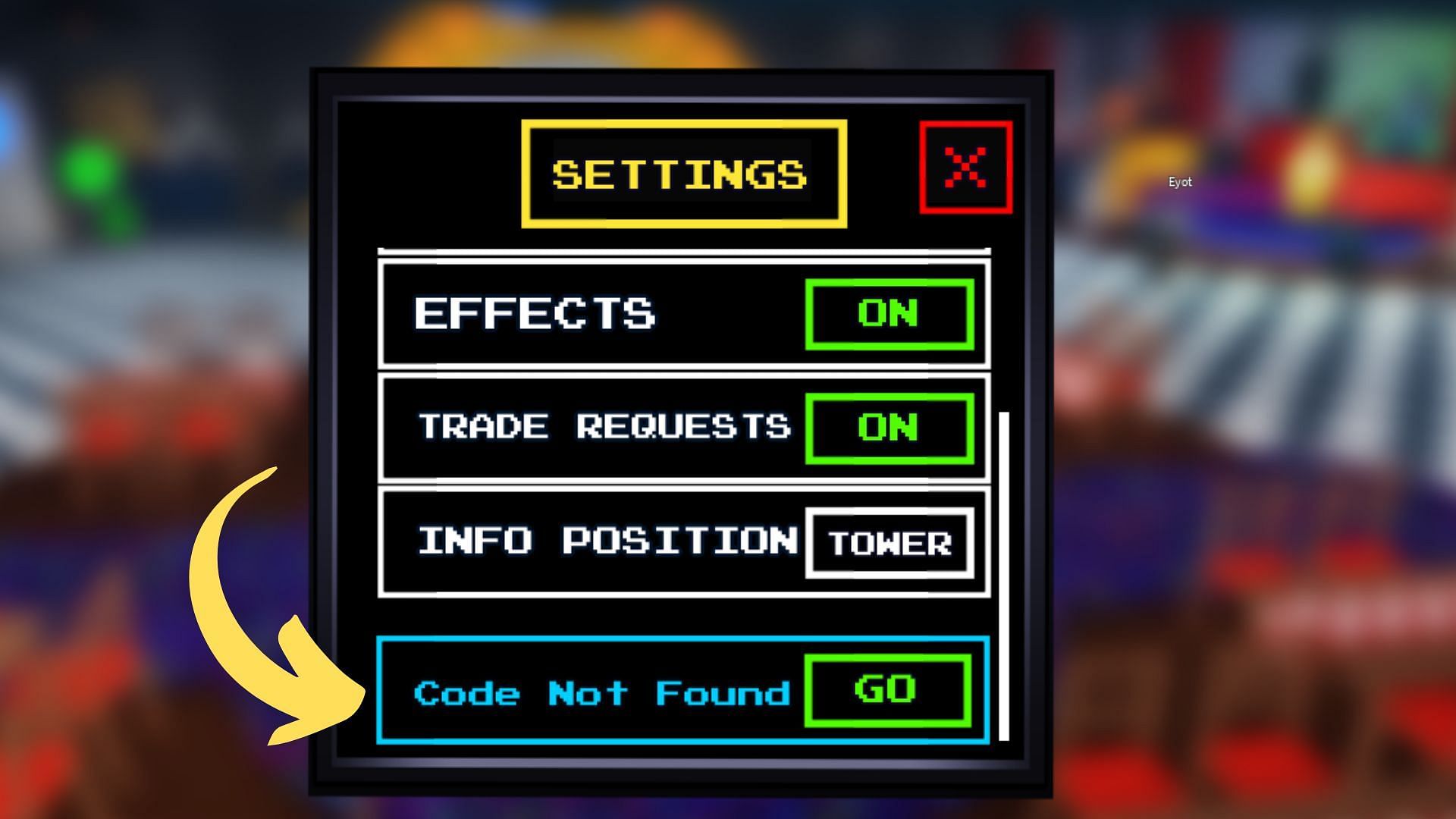 Five Nights TD invalid code issue (Image via Roblox || Sportskeeda)