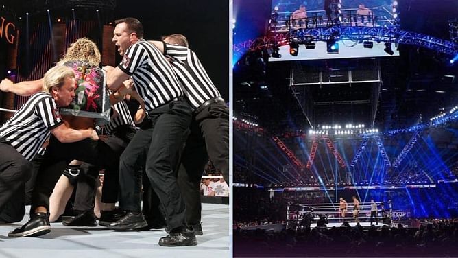 Recently banned star gatecrashes WWE show; restrained by security