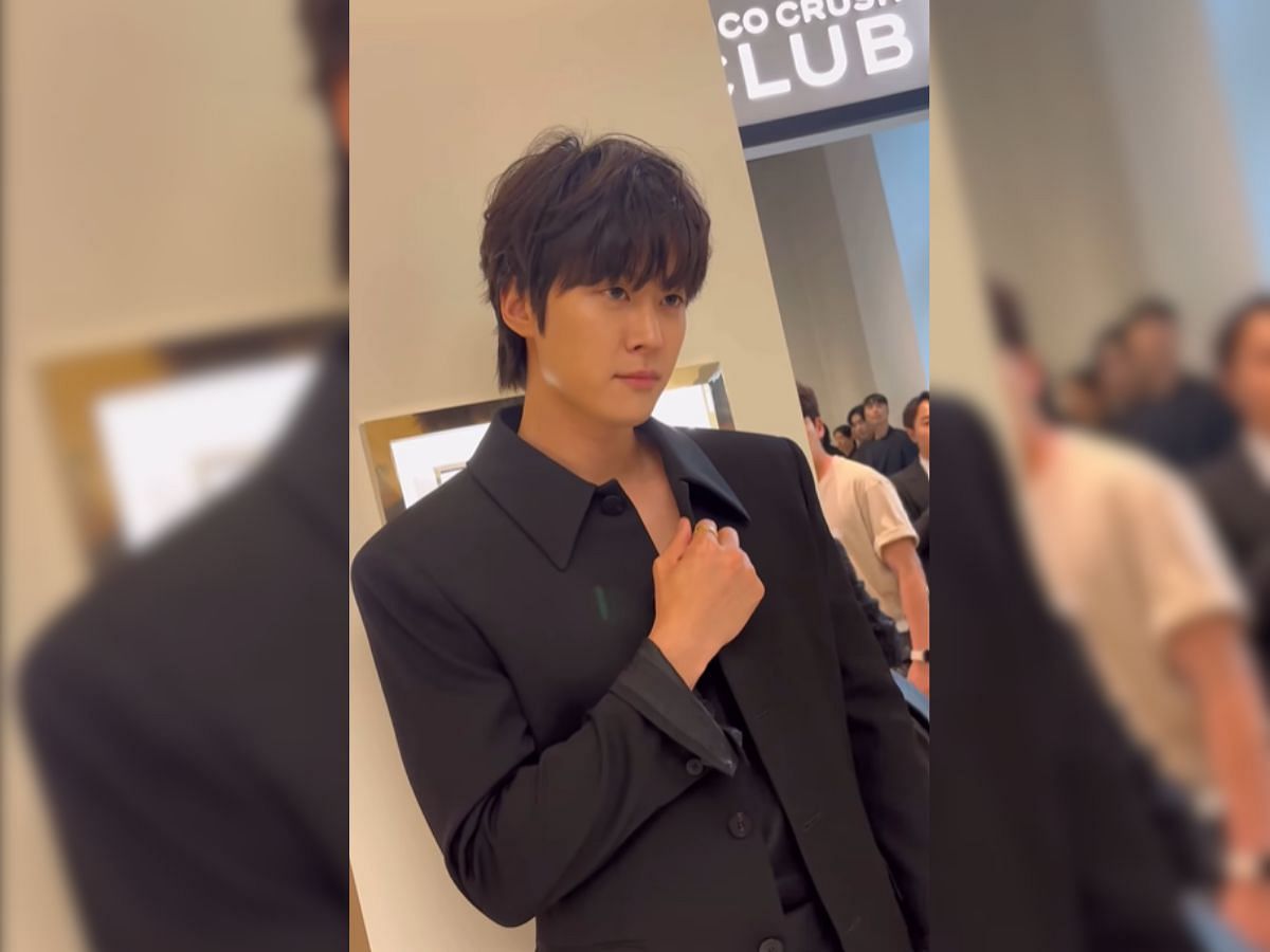 Gong Myung at Chanel Coco Crush event (Image via Instagram/miniverse.__)