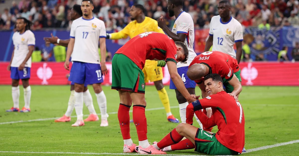 Portugal captain Cristiano Ronaldo had a forgettable first half against France on Friday.