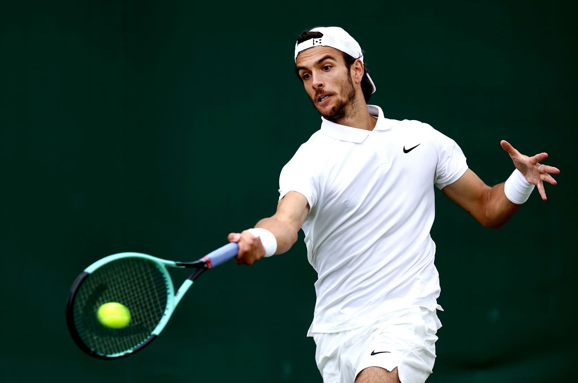 Lorenzo Musetti at the 2024 Wimbledon. (Photo: Getty)