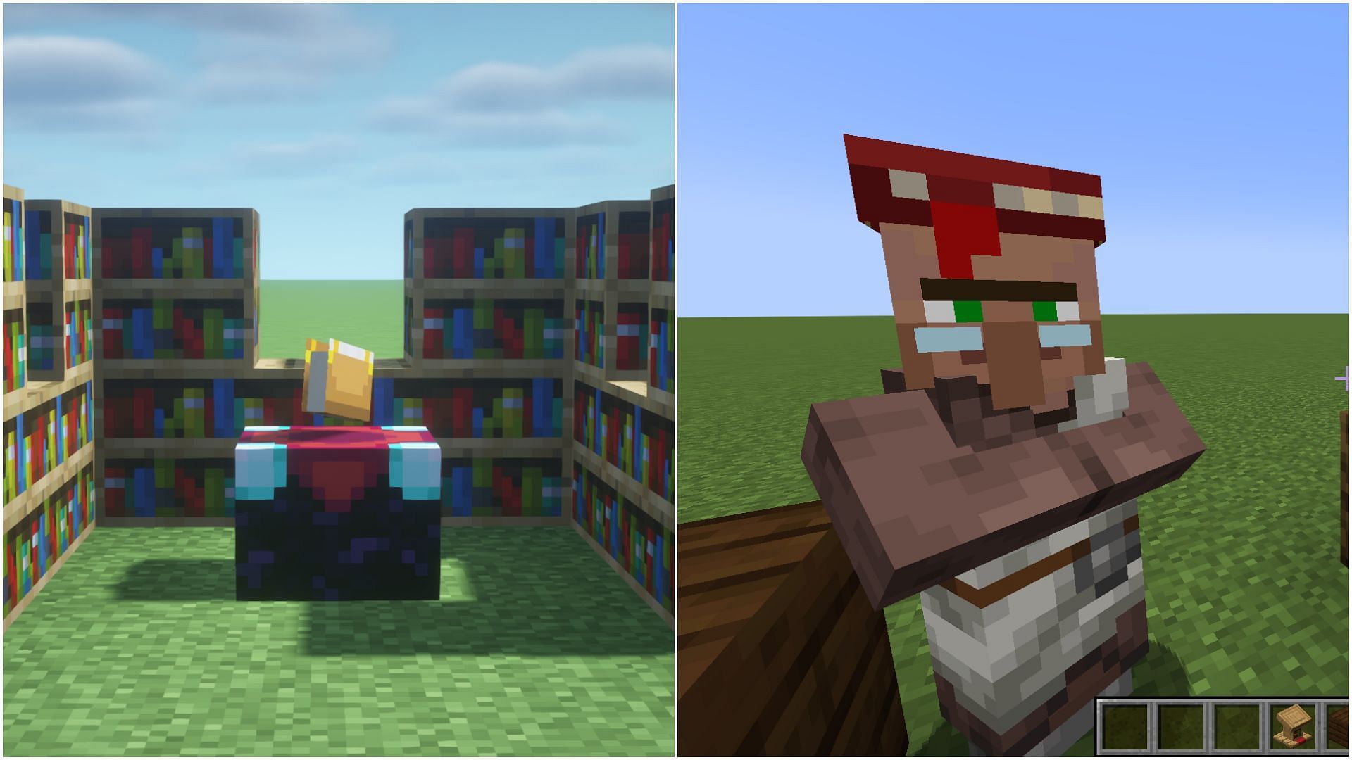 Sweeping edge can be obtained by enchanting table, librarian villager, chest loot, and even fishing (Image via Mojang Studios)