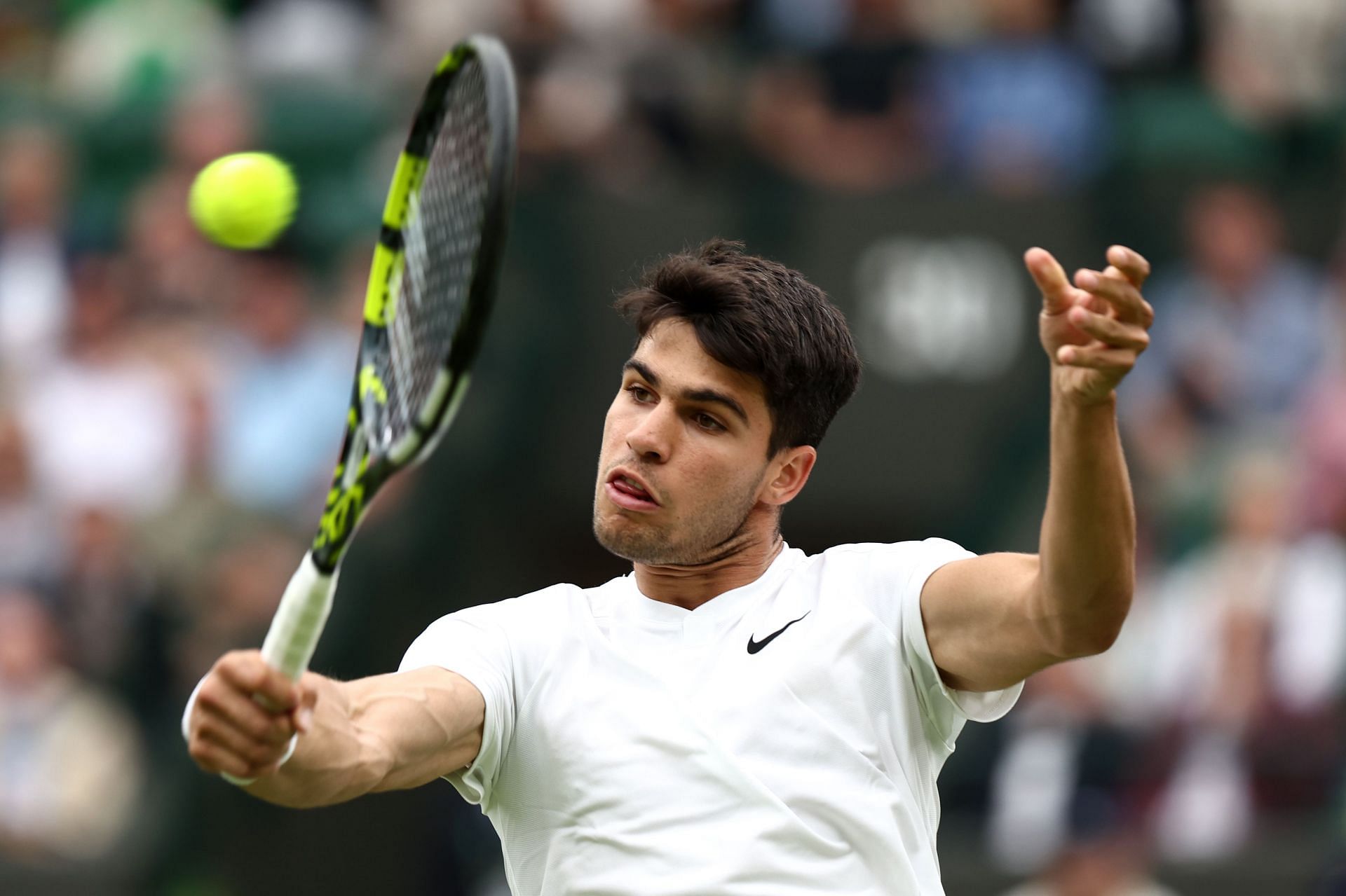 Carlos Alcaraz at the 2024 Wimbledon Championships (Source: GETTY)