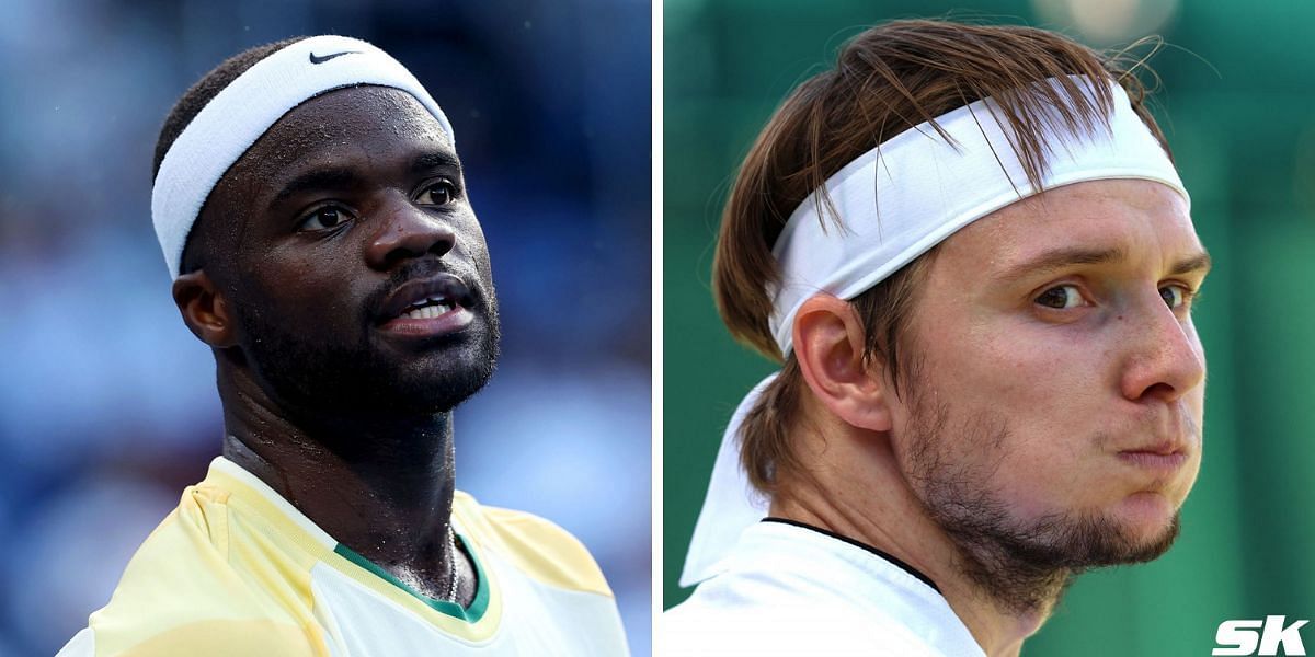 Frances Tiafoe (L) and Alexander Bublik (R); (Source - Getty Image)