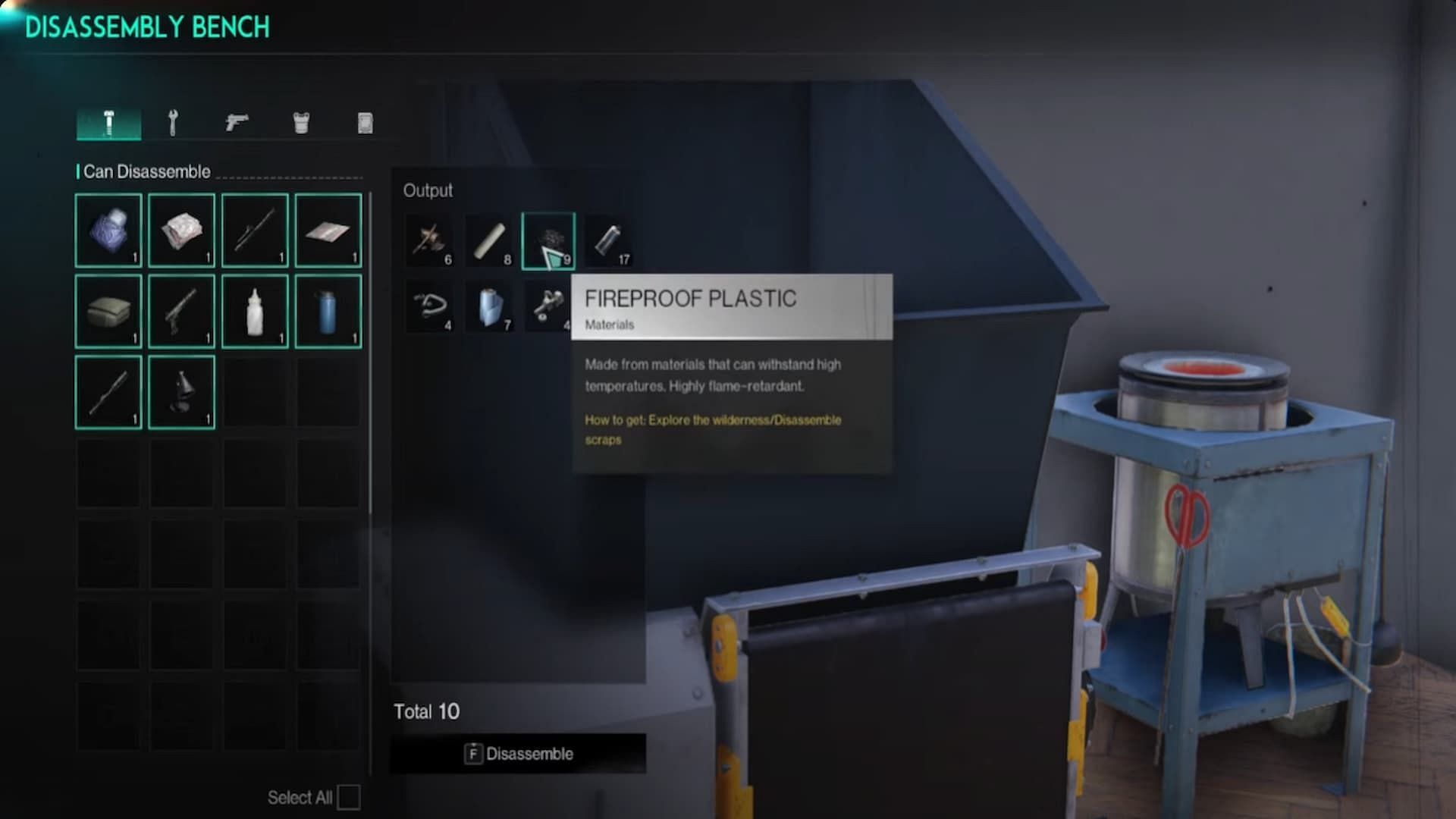 You can acquire Fireproof Plastic in Once Human by scrapping junk items (Image via Starry Studio || YouTube/GotaSwag)