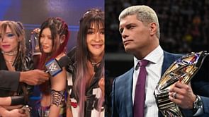 Damage CTRL members seen with Cody Rhodes during WWE's tour of Japan