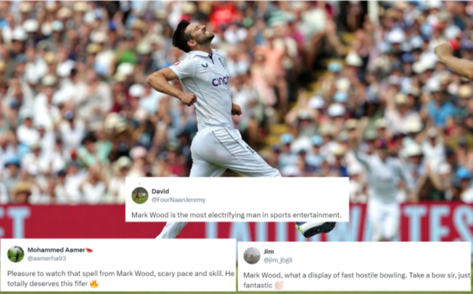 "Mark Wood is the most electrifying man in sports entertainment" - Fans hail England pacer for spell of 5/9 in 3rd Test against West Indies