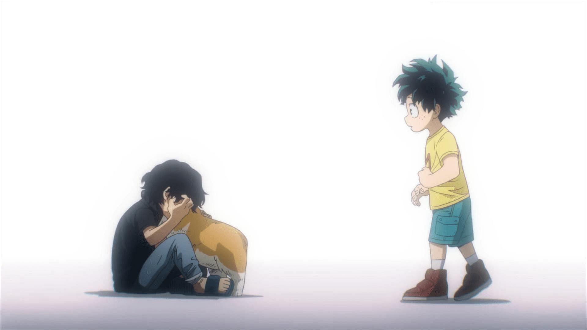 Tenko Shimura and Izuku Midoriya as seen in the anime (Image via BONES)