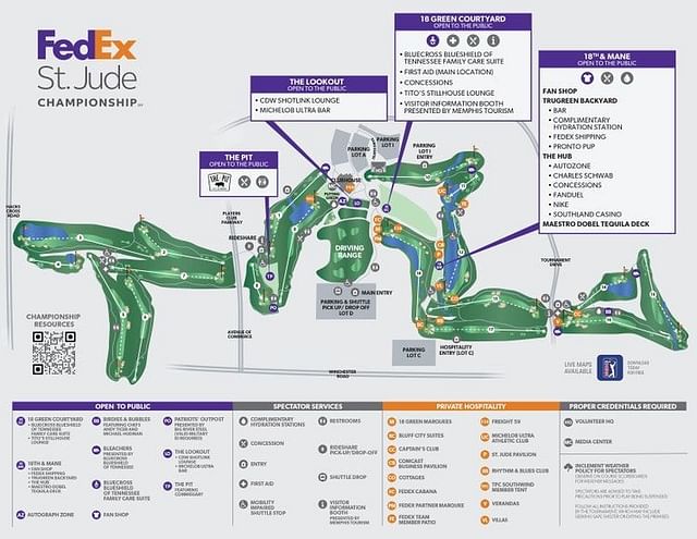 TPC Southwind Course Map and Parking 2024 - Parking, Hole-by-Hole and more