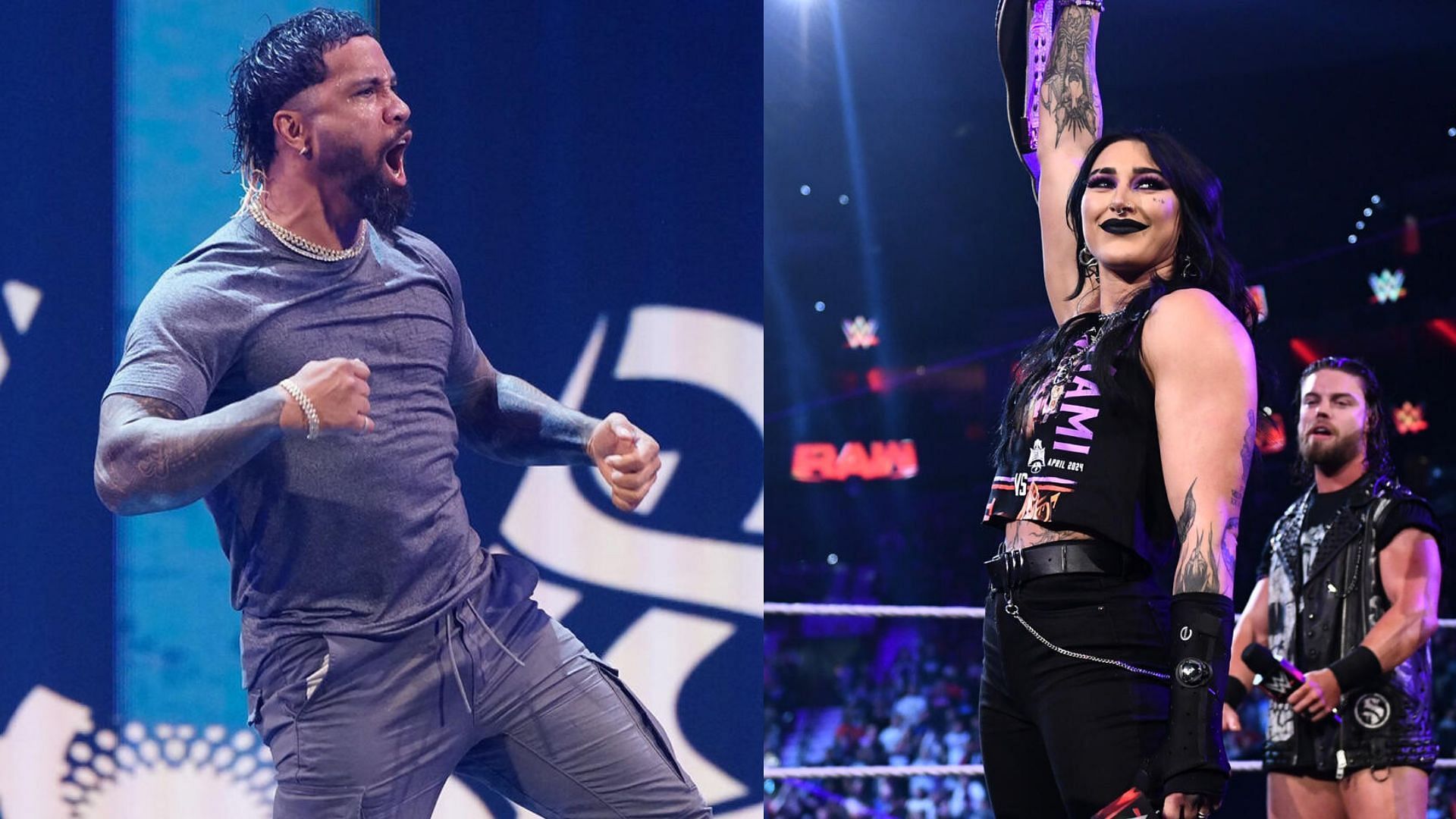Jey Uso and Rhea Ripley are on Monday Night RAW! [Image credits: WWE.com]