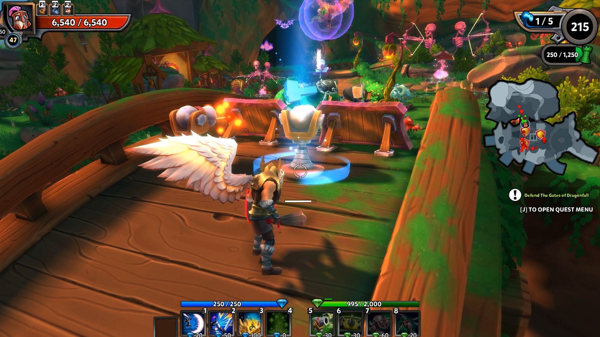 Dungeon Defenders II is a strategy game with great co-op mechanics (Image via Chromatic Games)