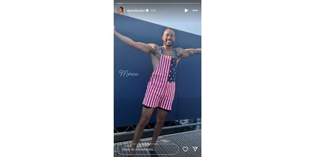 Carlos Correas' 4th of July attire | @daniellardzz on Instagram