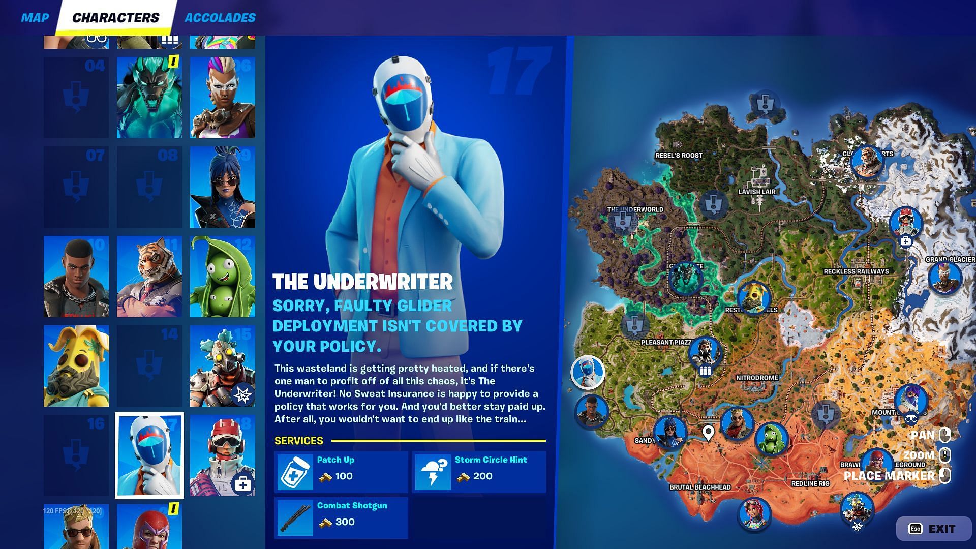 The Underwriter is Fortnite&#039;s best insurance agent (Image via Epic Games)