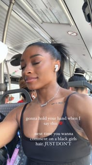 Screenshot of Simone Biles' Instagram story