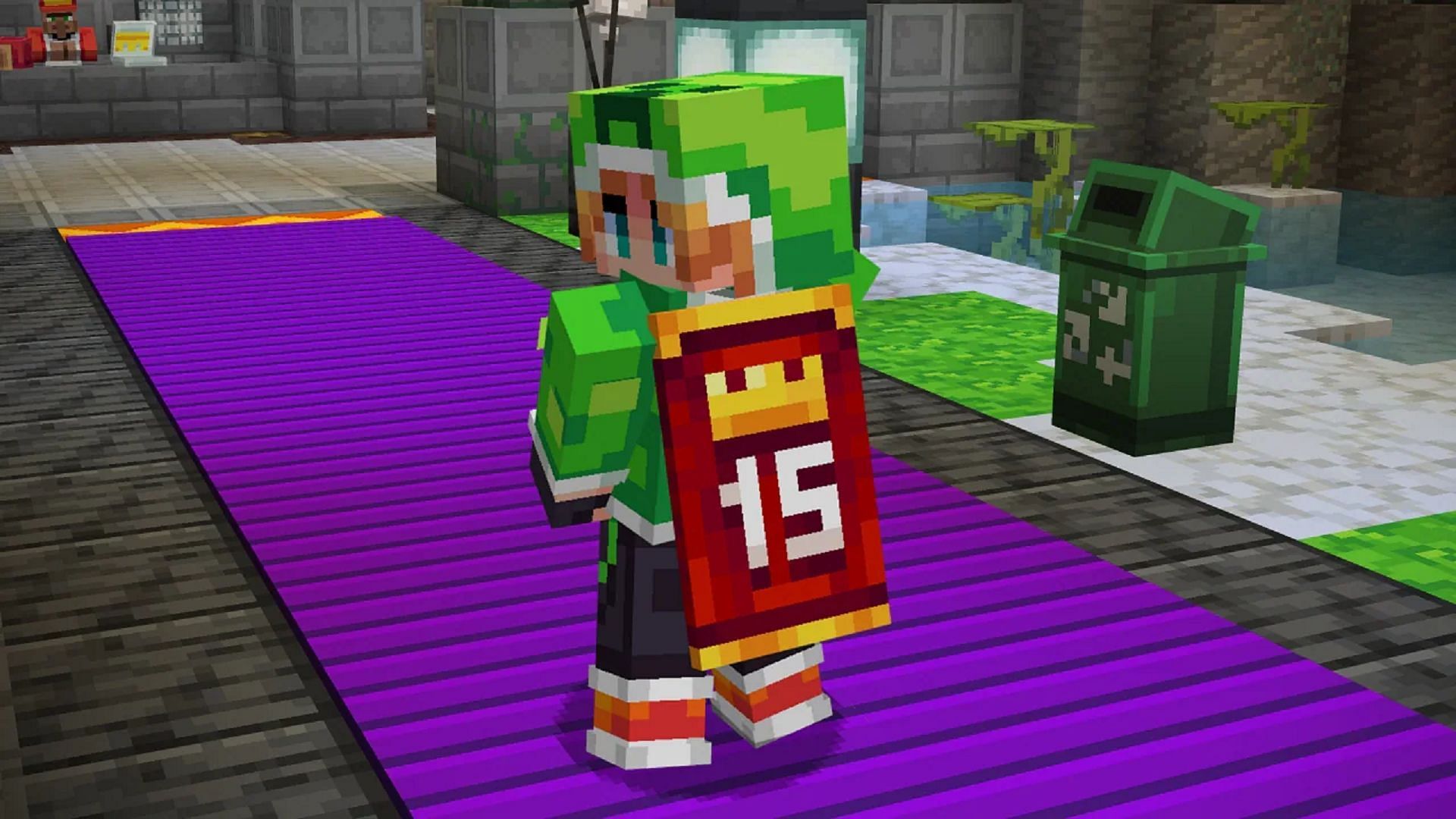 Completing all of the Minecraft x MCC Party challenges provides the MCC Anniversary cape cosmetic (Image via Mojang)