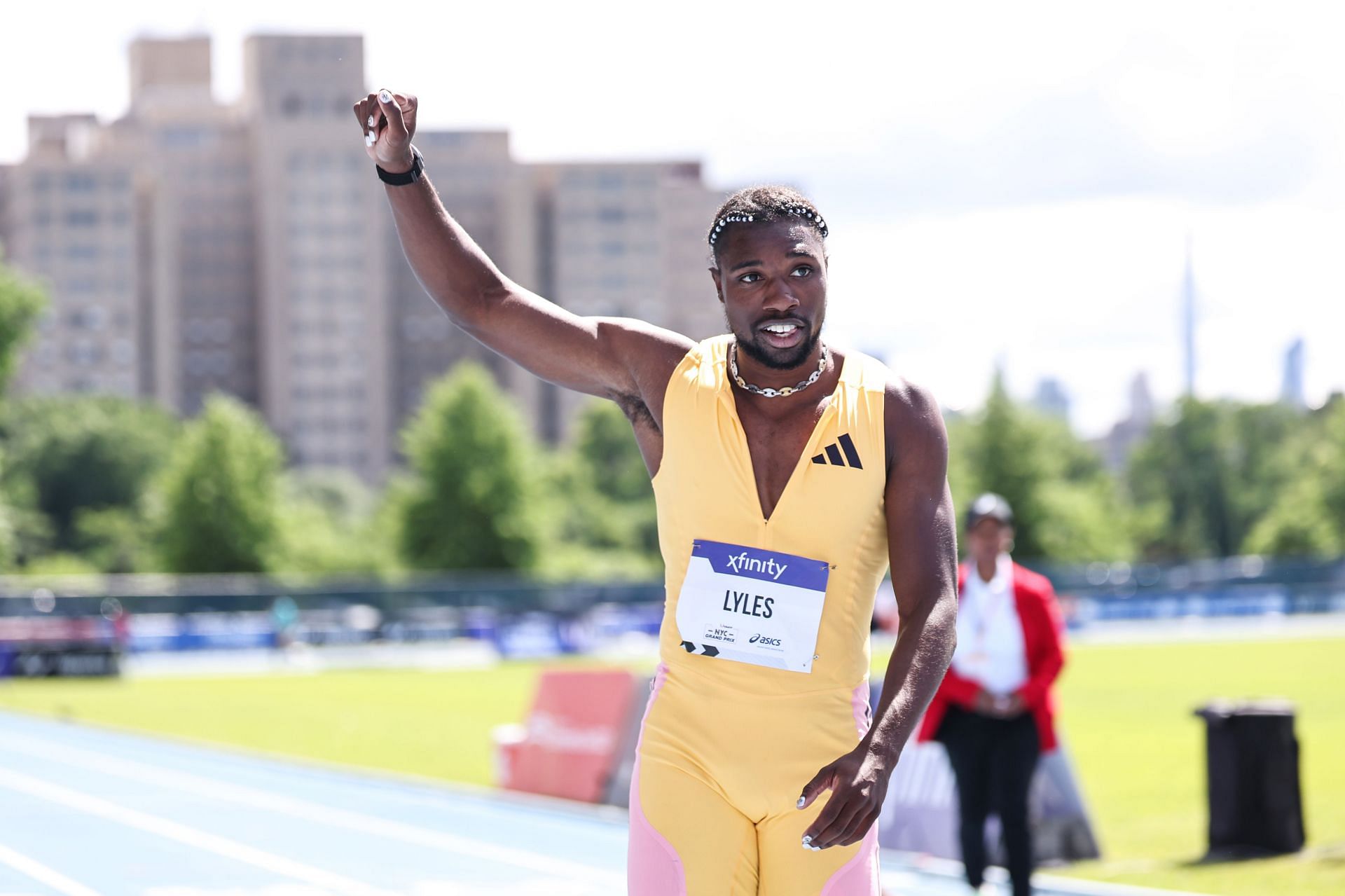 Noah Lyles tied the 150m American record in 2024 (Source: GETTY)