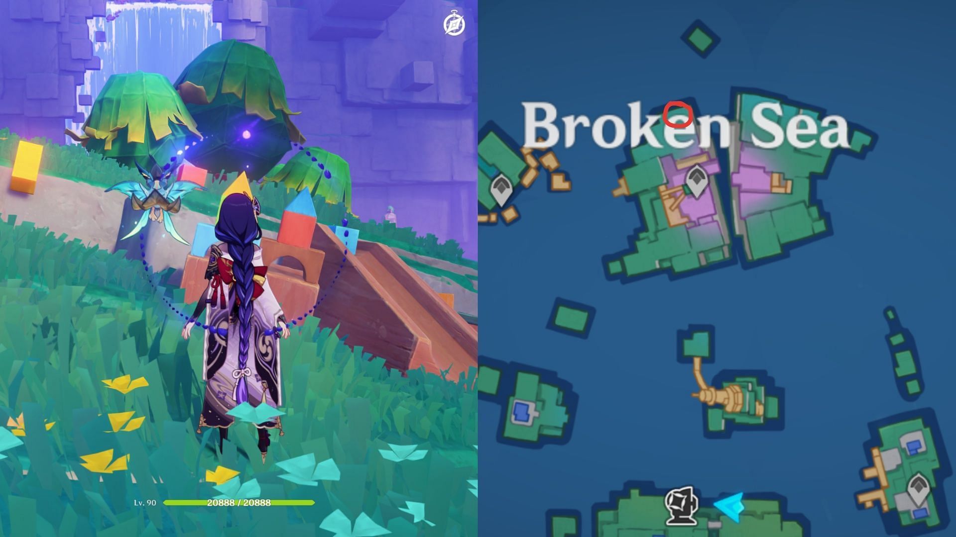 Puzzle #17 in Broken Sea (Image via HoYoverse)