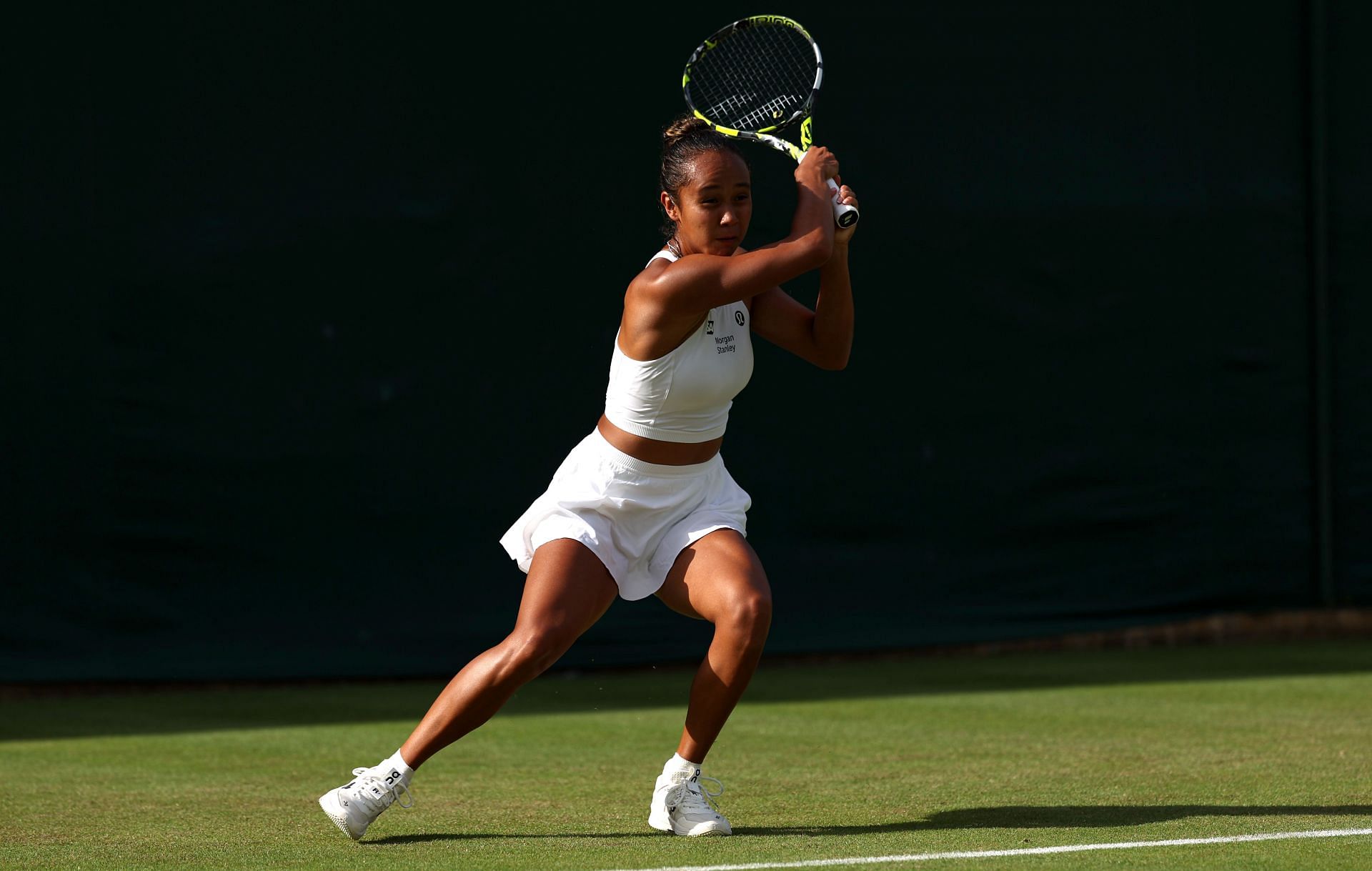 Leylah Fernandez at the 2024 Wimbledon. (Photo: Getty)