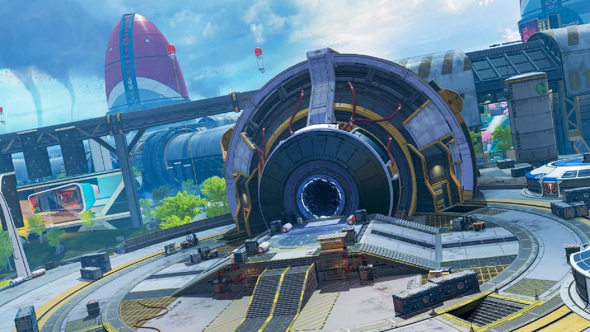 Phase Runner teleporter in Olympus (Image via Electronic Arts)