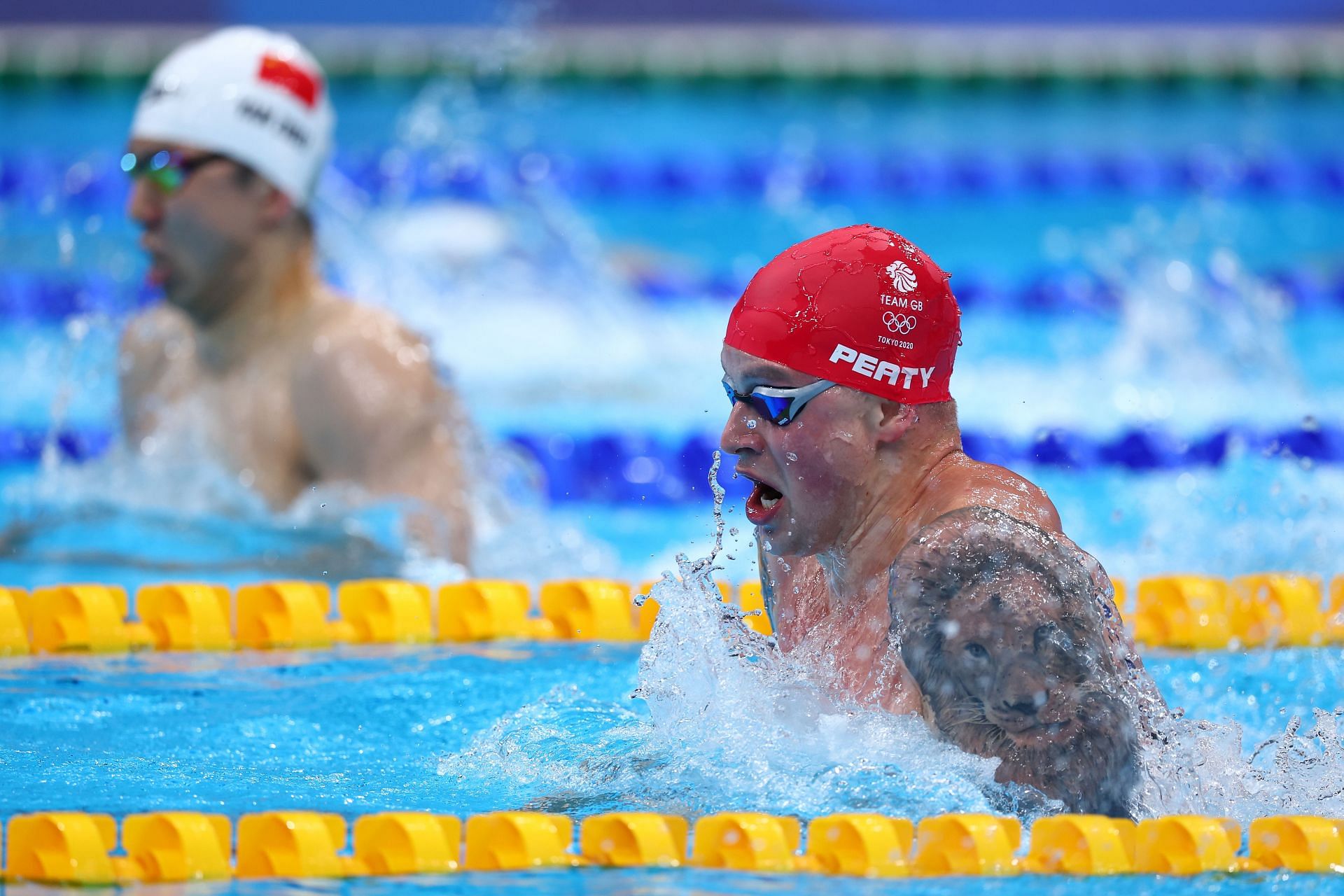 Adam Peaty in action at Tokyo Olympics [Image Source: Getty]