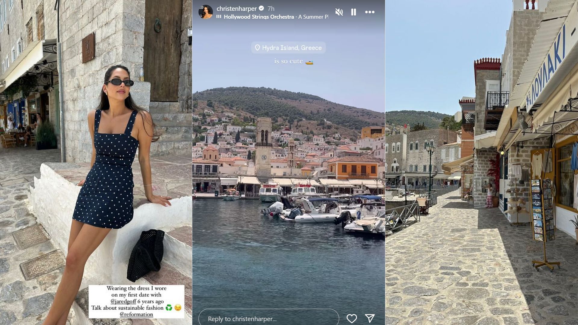 Jared Goff&#039;s wife Christen Harper shares vacation snaps on Instagram stories (Image credit: @christenharper IG)