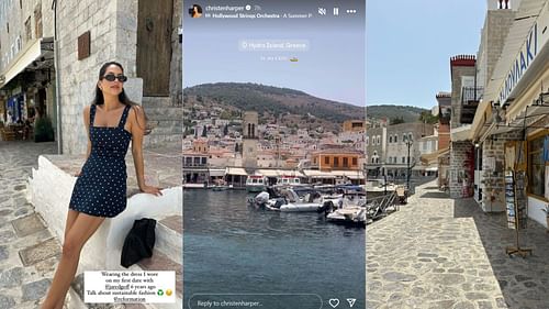 Jared Goff's wife Christen Harper shares vacation snaps on Instagram stories (Image credit: @christenharper IG)