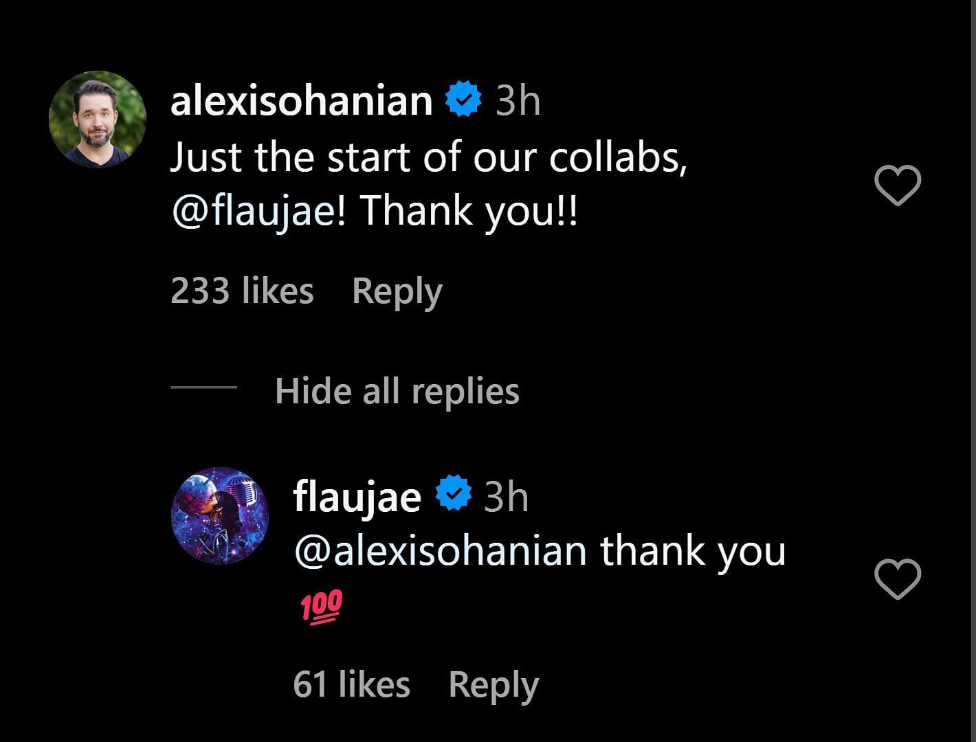 Alexis Ohanian comments on Flau&#039;jae Johnson (credits: Flau&#039;jae Johnson/IG)