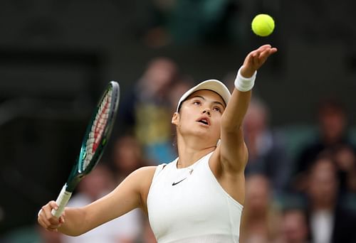 Emma Raducanu at the 2024 Wimbledon. (Photo: Getty)