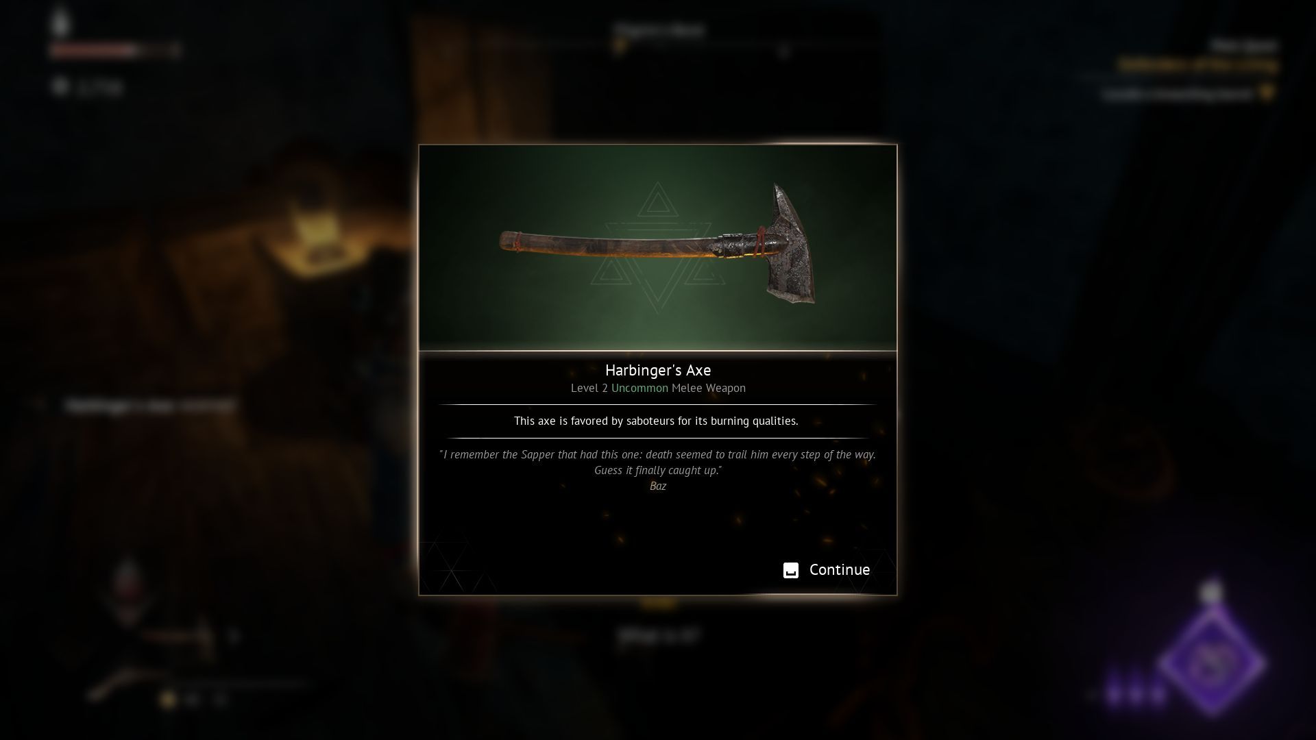 Harbinger&#039;s Axe can burn enemies to a crisp in Flintlock The Siege of Dawn (Image via Kepler Interactive)