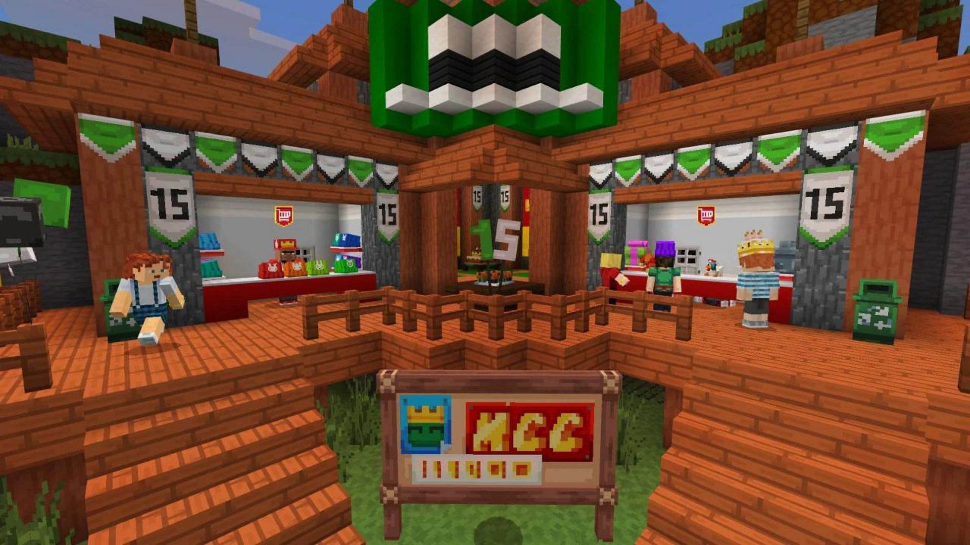 The in-game shop in the event to buy exciting items (Image via Mojang Studios)