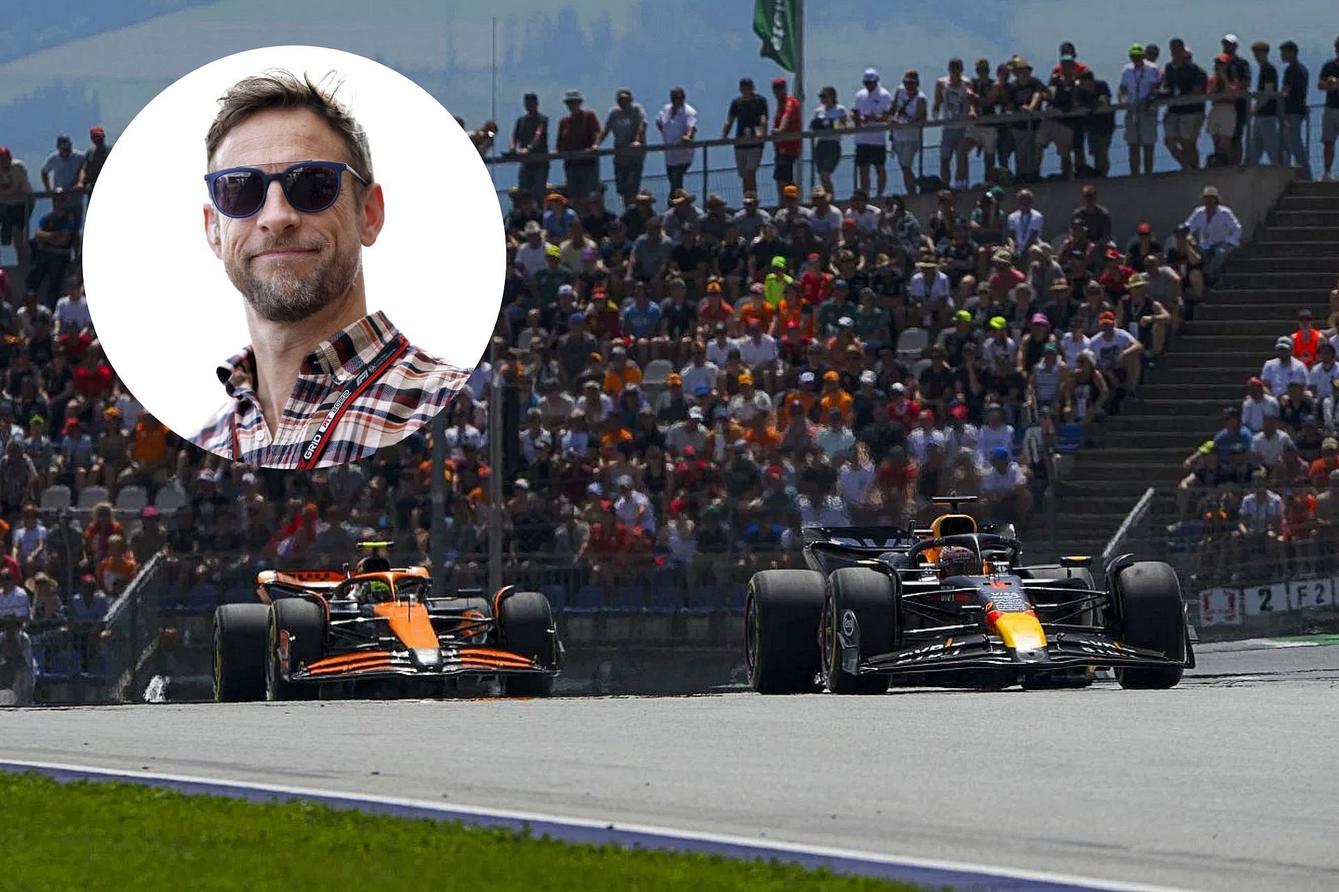 Jenson Button shares his views on Max Verstappen-Lando Norris clash at the 2024 F1 Austrian GP (Image via Getty)