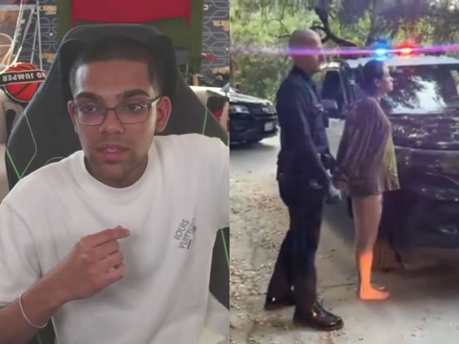 Kick streamer N3on confronts his alleged stalker after the latter gets detained by police