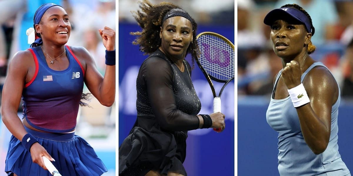 Coco Gauff (L), Serena Williams(M), Venus Williams(R) (Image source: GETTY)